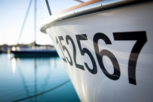Lettres pour Immatriculation Bateau : Nom & Numéro Adhésifs